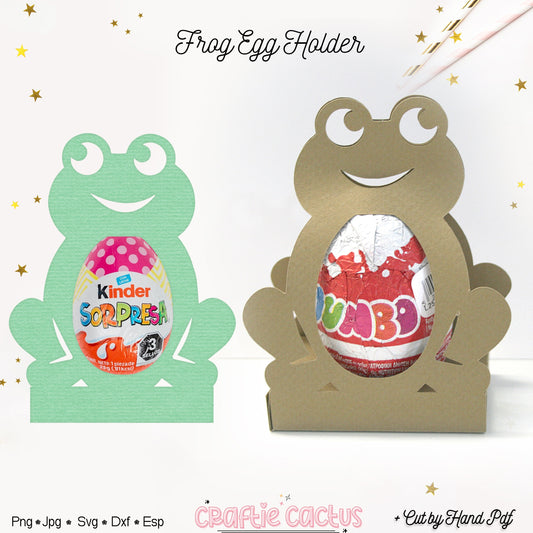Frog Chocolate Egg Holder for Kids Party Favor - Party Favor Craftie Cactus