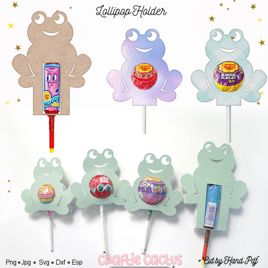 Frog Lollipop Holder Template - Candy Packaging Craftie Cactus